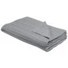 Beliani Couvertures Couverture En Coton Gris 180x110cm -Couvre-lits Soldes 2022 couverture en coton gris 180x110cm