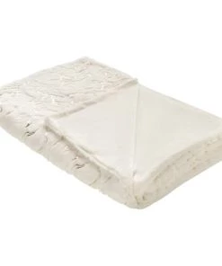 Beliani Couvertures Couverture En Polyester Beige 180x130cm