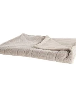 Beliani Couvertures Couverture En Polyester Beige 220x180cm