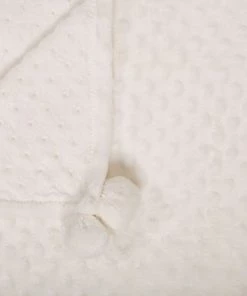 Beliani Couvertures Couverture En Polyester Blanc 200x150cm -Couvre-lits Soldes 2022 couverture en polyester blanc 200x150cm 13