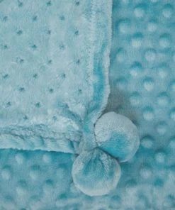 Beliani Couvertures Couverture En Polyester Bleu 220x200cm -Couvre-lits Soldes 2022 couverture en polyester bleu 220x200cm 7