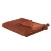 Beliani Couvertures Couverture En Polyester Marron 220x200cm -Couvre-lits Soldes 2022 couverture en polyester marron 220x200cm
