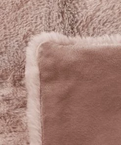 Beliani Couvertures Couverture En Polyester Rose 220x200cm -Couvre-lits Soldes 2022 couverture en polyester rose 220x200cm 7
