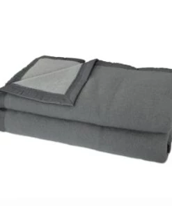Toison D'Or Couvertures Couverture Double Face En 100% Laine Chamois 240 X 220 -Couvre-lits Soldes 2022 couverture laine acier 260x240 3