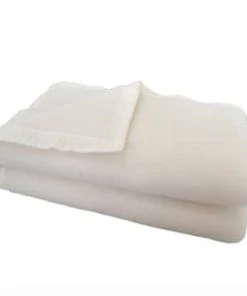 Toison D'Or Couvertures Couverture Double Face En 100% Laine Chamois 260 X 240 -Couvre-lits Soldes 2022 couverture laine naturel 260x240 1