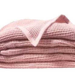 Becquet Couvertures Couverture Légère 150x150 Beige En Coton 300 G/m² -Couvre-lits Soldes 2022 couverture legere 150x150 rose en coton 300 g m2 1