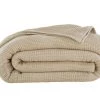 Becquet Couvertures Couverture Légère 180x250 Beige En Coton 300 G/m² -Couvre-lits Soldes 2022 couverture legere 180x250 beige en coton 300 g m2