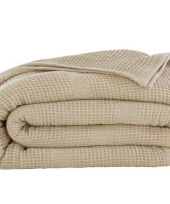 Becquet Couvertures Couverture Légère 230x250 Beige En Coton 300 G/m²