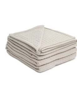 Brun De Vian-Tiran Couvertures Couverture Légère Été En Laine Léger Beige Foncé 240x260 Cm