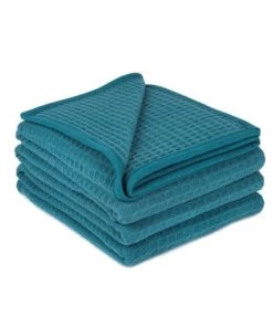 Brun De Vian-Tiran Couvertures Couverture Légère Été En Laine Léger Bleu Pétrole 180x240 Cm