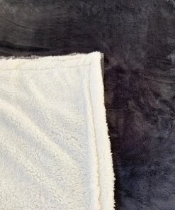 Le Comptoir De La Plage Couvertures Couverture Plaid Doublée Imitation "Lapin" Gris Anthracite 220x240 -Couvre-lits Soldes 2022 couverture plaid doublee imitation lapin gris anthracite 220x240 5