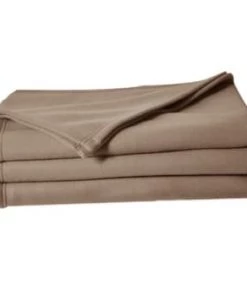 Linandelle Couvertures Couverture Plaid Polaire 320gr En Polyester Beige 240x260 Cm -Couvre-lits Soldes 2022 couverture plaid polaire 320gr en polyester taupe 240x260 cm 1