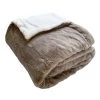 Le Comptoir De La Plage Couvertures Couverture Plaid XL Doublée Imitation "Lapin" Beige Taupe 220x240 -Couvre-lits Soldes 2022 couverture plaid xl doublee imitation lapin beige taupe 220x240 1