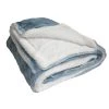Le Comptoir De La Plage Couvertures Couverture Plaid XL Doublée Imitation "Lapin" Gris Bleu 220x240 2 Le Comptoir De La Plage Couvertures Couverture Plaid XL Doublée Imitation "Lapin" Gris Bleu 220x240 -Couvre-lits Soldes 2022 couverture plaid xl doublee imitation lapin gris bleu 220x240 1