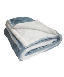 Le Comptoir De La Plage Couvertures Couverture Plaid Doublée Imitation "Lapin" Gris Anthracite 220x240 -Couvre-lits Soldes 2022 couverture plaid xl doublee imitation lapin gris bleu 220x240 8