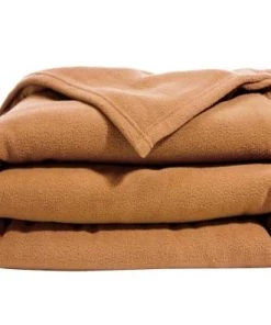 Becquet Couvertures Couverture Polaire 180x220 Beige En Microfibre 350g/m²