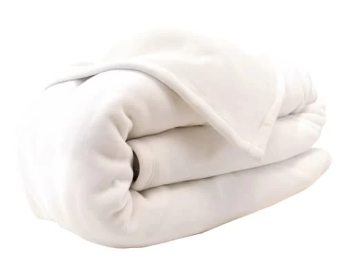Becquet Couvertures Couverture Polaire 180x220 Blanc En Microfibre 350g/m² 3 Becquet Couvertures Couverture Polaire 180x220 Blanc En Microfibre 350g/m²