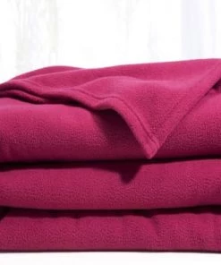 Becquet Couvertures Couverture Polaire 180x220 Rose En Microfibre 350g/m² -Couvre-lits Soldes 2022 couverture polaire 180x220 rose en microfibre 350g m2 1