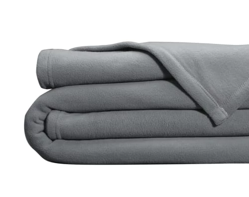 Becquet Couvertures Couverture Polaire 220x240 Gris En Microfibre 350g/m² 3 Becquet Couvertures Couverture Polaire 220x240 Gris En Microfibre 350g/m²