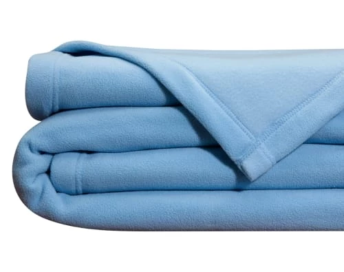 Becquet Couvertures Couverture Polaire 260x240 Bleu Ciel En Microfibre 350g/m² 3 Becquet Couvertures Couverture Polaire 260x240 Bleu Ciel En Microfibre 350g/m²