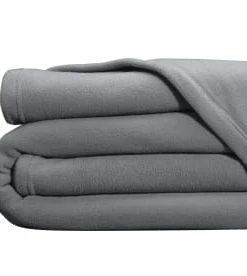 Becquet Couvertures Couverture Polaire 260x240 Gris En Microfibre 350g/m² -Couvre-lits Soldes 2022 couverture polaire 260x240 gris en microfibre 350g m2 4