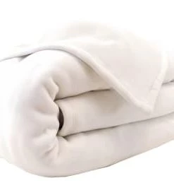Becquet Couvertures Couverture Polaire 75x100 Beige En Microfibre 350g/m² -Couvre-lits Soldes 2022 couverture polaire 75x100 blanc en microfibre 350g m2 4