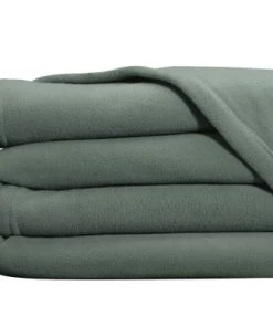 Becquet Couvertures Couverture Polaire 75x100 Vert En Microfibre 350g/m²