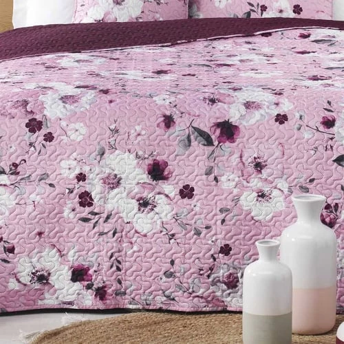 Douceur D'Intérieur Couvre-lits Couvre-lit 2 Personnes Matelassé Microfibre 220x240cm 4 Douceur D'Intérieur Couvre-lits Couvre-lit 2 Personnes Matelassé Microfibre 220x240cm – Image 2