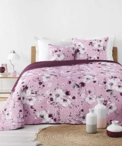 Douceur D'Intérieur Couvre-lits Couvre-lit 2 Personnes Matelassé Microfibre 220x240cm