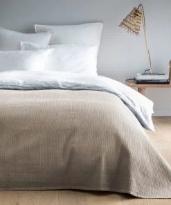 Blanc Cerise Couvre-lits Couvre-lit En Coton 110x240 Cm Lin Naturel