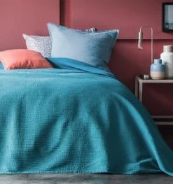 Blanc Cerise Couvre-lits Couvre-lit En Coton 130x260 Cm Gris Fonce -Couvre-lits Soldes 2022 couvre lit en coton 130x260 cm canard 3