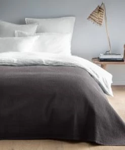 Blanc Cerise Couvre-lits Couvre-lit En Coton 180x250 Cm Lin Naturel -Couvre-lits Soldes 2022 couvre lit en coton 180x250 cm gris fonce