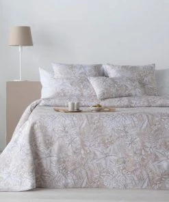 Naf Naf Couvre-lits Couvre Lit En Coton 180x270 Cm Beige