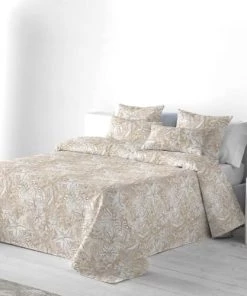 Naf Naf Couvre-lits Couvre Lit En Coton 180x270 Cm Beige -Couvre-lits Soldes 2022 couvre lit en coton 180x270 cm beige 3