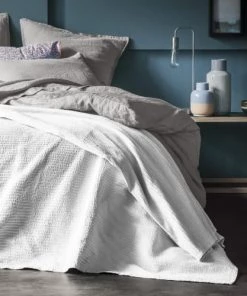 Blanc Cerise Couvre-lits Couvre-lit En Coton 250x280 Cm Blanc -Couvre-lits Soldes 2022 couvre lit en coton 250x280 cm blanc 2