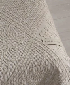 Naf Naf Couvre-lits Couvre Lit En Coton Beige 180x270 -Couvre-lits Soldes 2022 couvre lit en coton beige 180x270 4