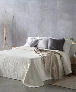 Guy Laroche Couvre-lits Couvre Lit En Coton Beige 230x270