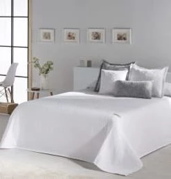 Naf Naf Couvre-lits Couvre Lit En Coton Gris 180x270 -Couvre-lits Soldes 2022 couvre lit en coton blanc 180x270 5