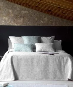 Guy Laroche Couvre-lits Couvre Lit En Coton Gris 230x270