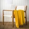 Essix Couvre-lits Couvre-lit En Coton Lavé Jaune Miel 240x260 -Couvre-lits Soldes 2022 couvre lit en coton lave jaune miel 240x260 1