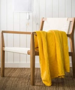 Essix Couvre-lits Couvre-lit En Coton Lavé Rose Azalée 240x260 -Couvre-lits Soldes 2022 couvre lit en coton lave jaune miel 240x260 4