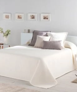 Naf Naf Couvre-lits Couvre Lit En Coton Naturel 230x270 -Couvre-lits Soldes 2022 couvre lit en coton naturel 230x270 4