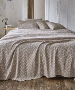 Essix Couvre-lits Couvre Lit En Coton Tissé Beige 260x240 -Couvre-lits Soldes 2022 couvre lit en coton tisse beige 260x240 6