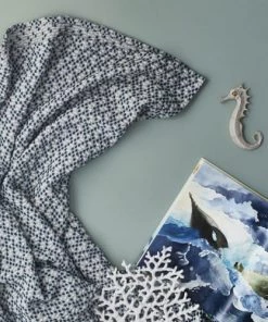 Essix Couvre-lits Couvre Lit En Coton Tissé Bleu 260x240 -Couvre-lits Soldes 2022 couvre lit en coton tisse bleu 260x240 6