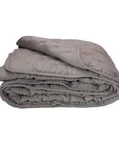 Sud Etoffe Couvre-lits Couvre Lit En Fibre Synthétique Taupe 180x250 -Couvre-lits Soldes 2022 couvre lit en fibre synthetique taupe 180x250 3