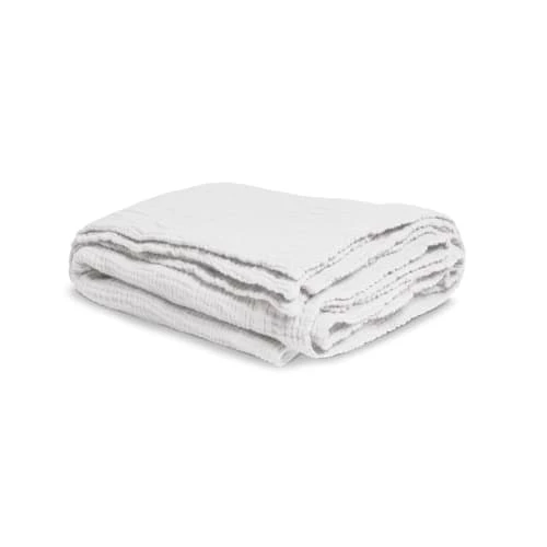 Blanc Cerise Couvre-lits Couvre Lit En Gaze De Coton 240x260 Cm Blanc Craie 4 Blanc Cerise Couvre-lits Couvre Lit En Gaze De Coton 240x260 Cm Blanc Craie – Image 2