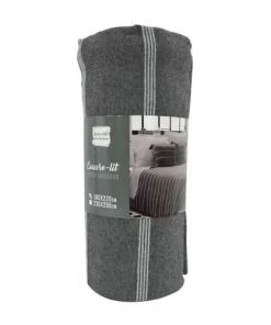 Home Maison Couvre-lits Couvre Lit En Jacquard Rayé Coton Anthracite 250 X 230 -Couvre-lits Soldes 2022 couvre lit en jacquard raye coton anthracite 250 x 230 2
