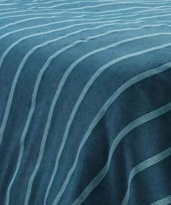 Home Maison Couvertures Couvre Lit En Jacquard Rayé Coton Bleu 220 X 180 -Couvre-lits Soldes 2022 couvre lit en jacquard raye coton bleu 220 x 180 1