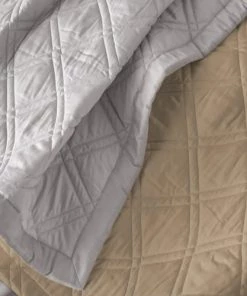 Alexandre Turpault Couvre-lits Couvre Lit En Satin De Coton Bio Beige 280x260 -Couvre-lits Soldes 2022 couvre lit en satin de coton bio beige 280x260 5