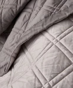 Alexandre Turpault Couvre-lits Couvre Lit En Satin De Coton Bio Gris Et Beige 280x260 -Couvre-lits Soldes 2022 couvre lit en satin de coton bio gris et beige 280x260 4